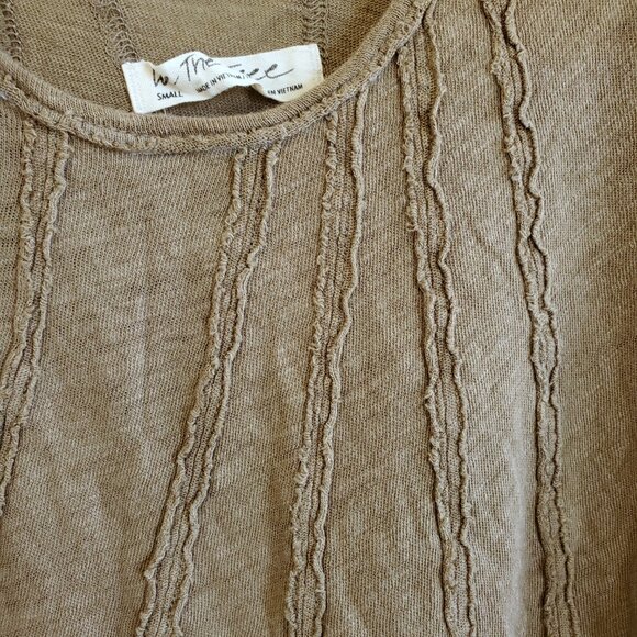 We the Free by Free People Tunic Top, Tan/Light Brown, Women's Small - Picture 5 of 9